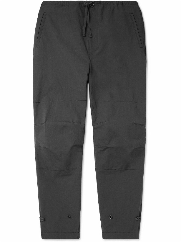 Photo: LEMAIRE - Maxi Military Tapered Garment-Dyed Cotton Trousers - Gray