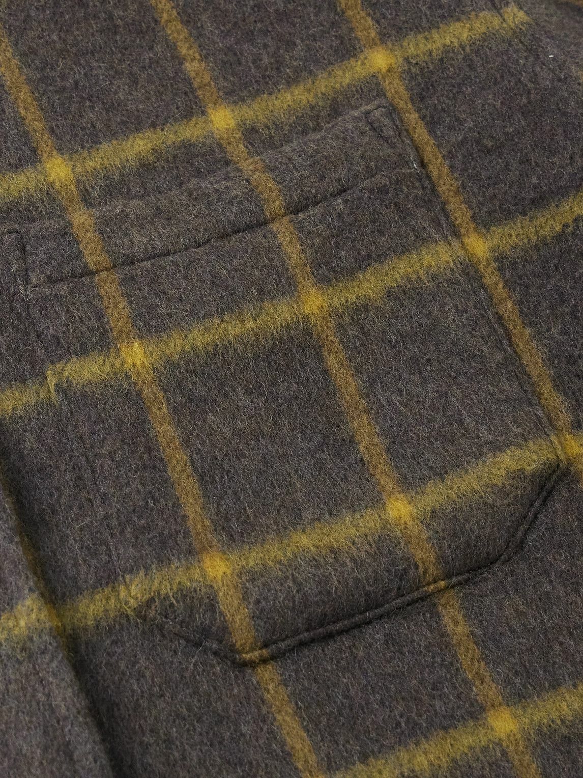The Elder Statesman - Checked Brushed Wool-Blend Overshirt - Brown