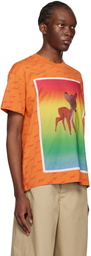 Meryll Rogge Orange Beni Bischof Edition Rainbow Deer T-Shirt