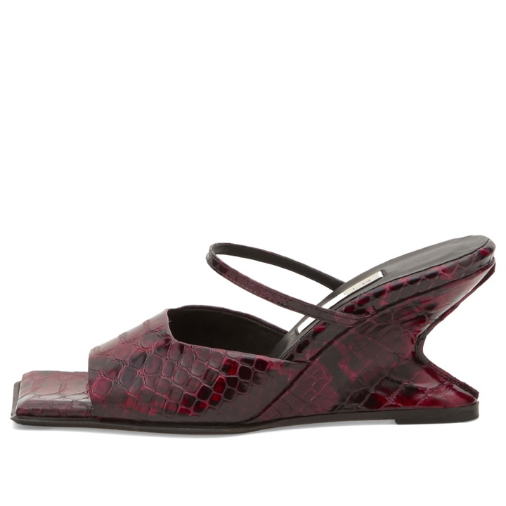 Photo: MIISTA Women's Egle Snake Sandals in Red