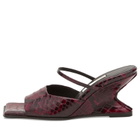 MIISTA Women's Egle Snake Sandals in Red