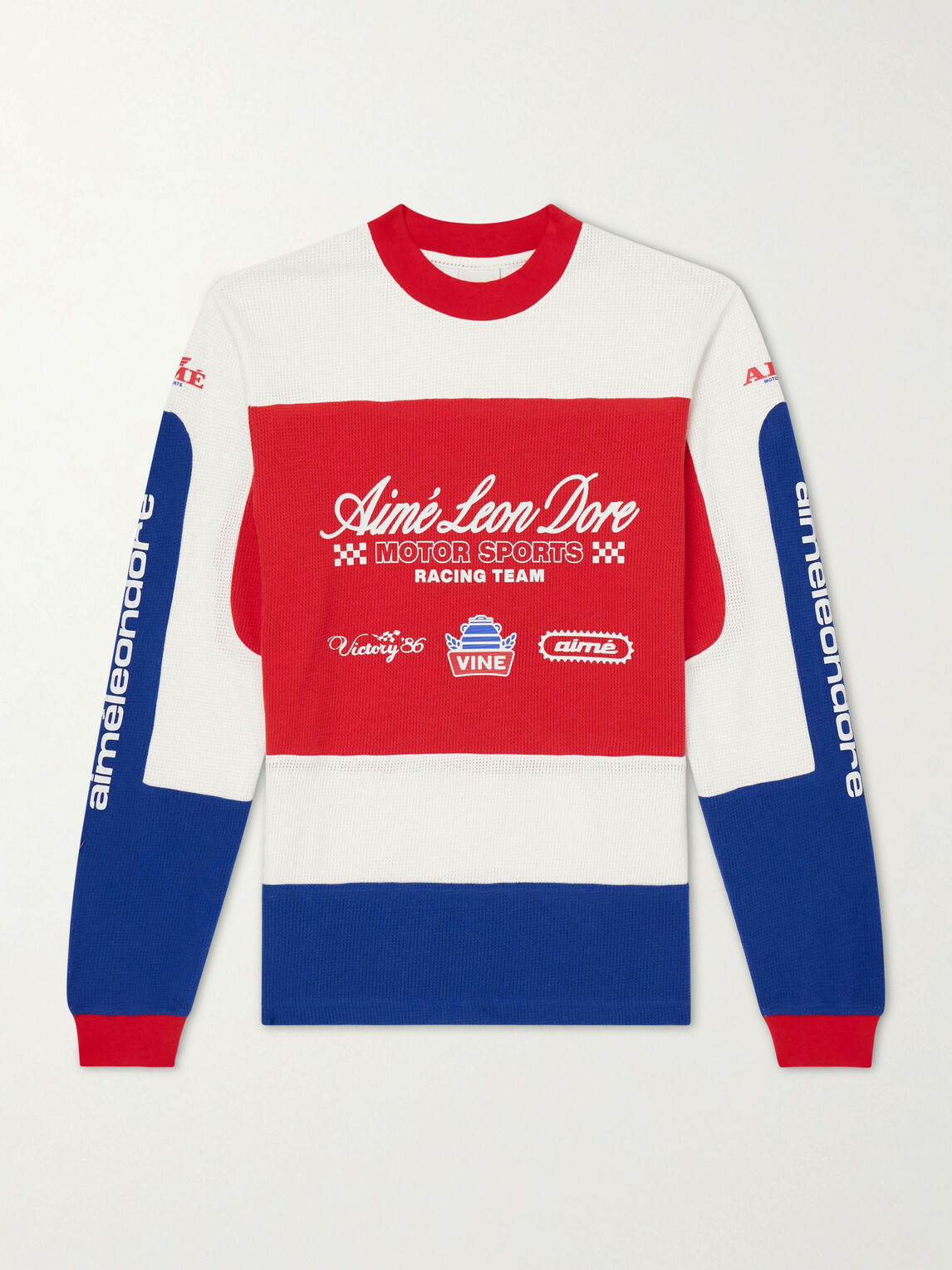 Aimé Leon Dore - Motocross Printed Cotton-Jersey T-Shirt - Red