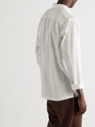 UMIT BENAN B - Richard Convertible-Collar Wool Overshirt - Neutrals