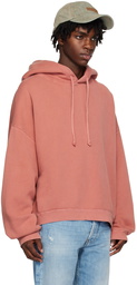 Acne Studios Pink Garment-Dyed Hoodie