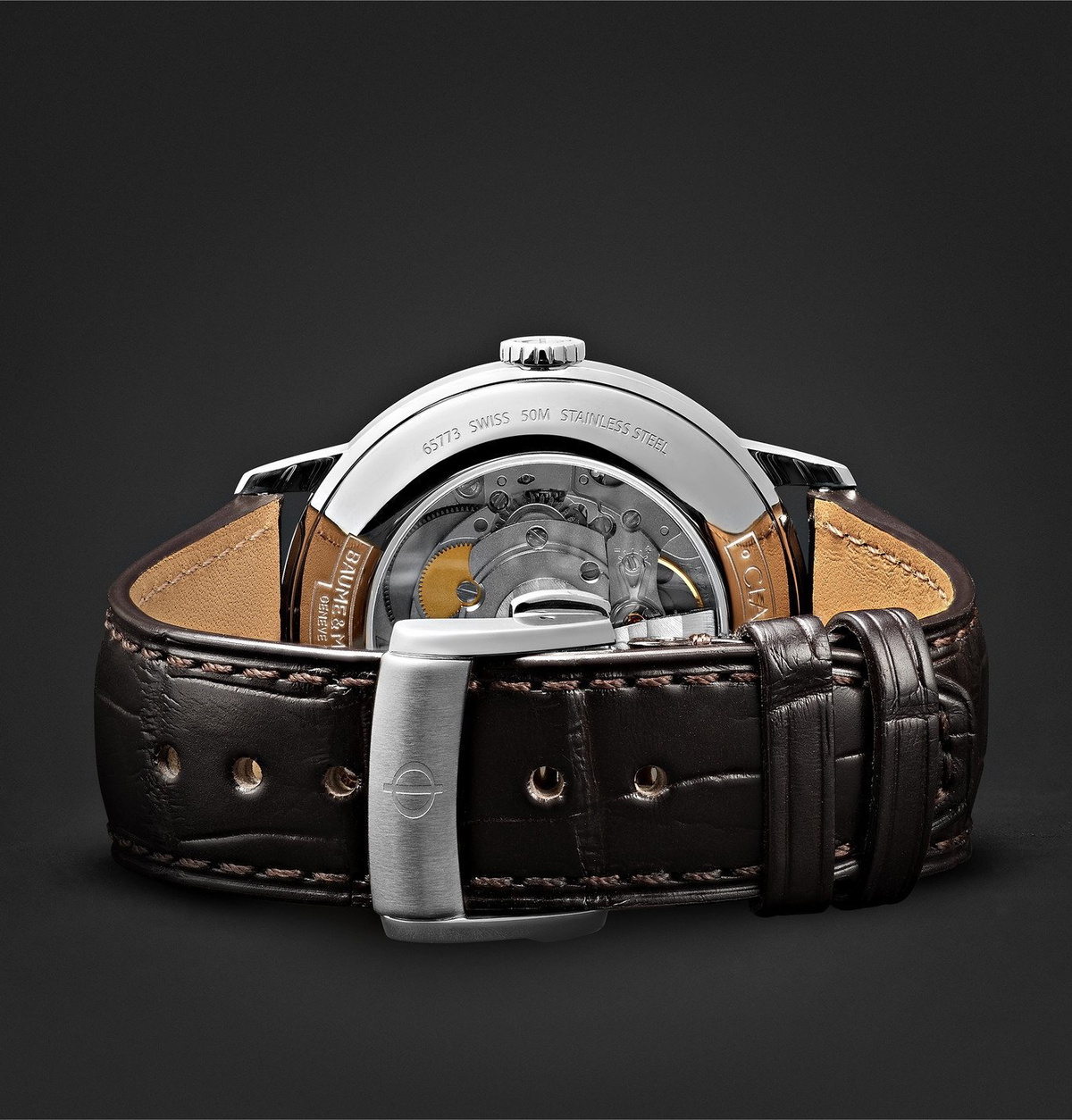Baume & Mercier - Classima Automatic 40mm Stainless Steel and Alligator Watch, Ref. No. 10214 - White