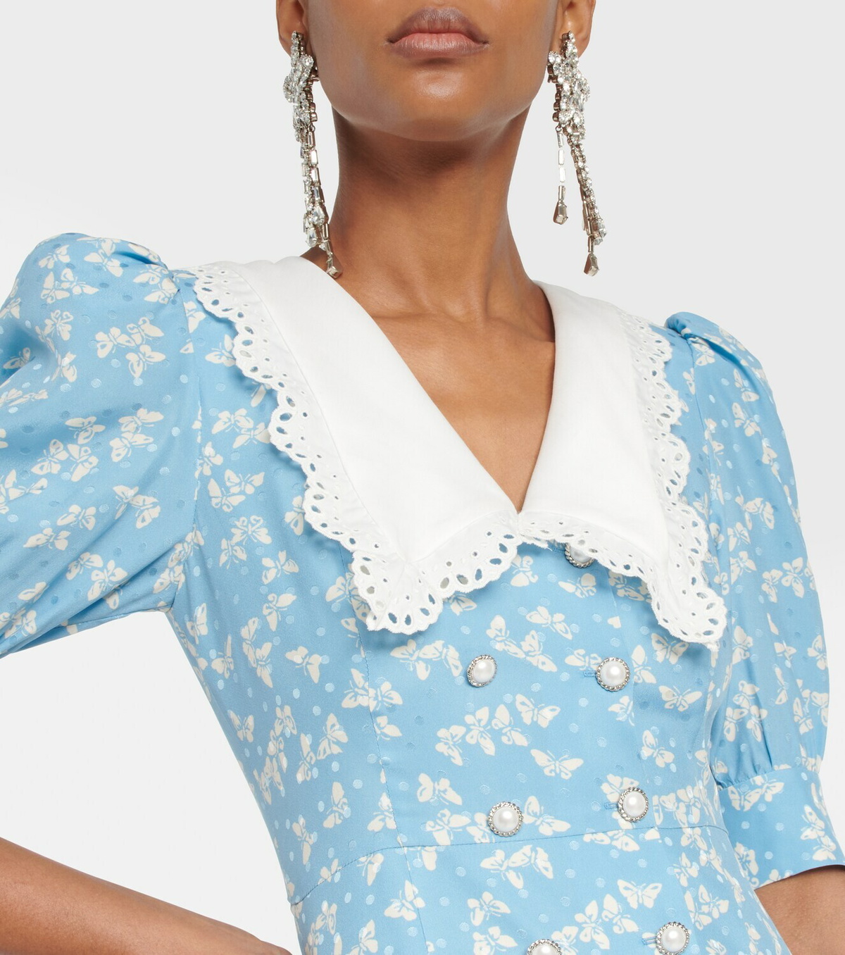 cream lace fit and flare dress Cream Lace Maxi Dress Handmade Fit & Flare by Ensogirl main image 1