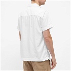 Organic Basics Men's Short Sleeve Organic Cotton Shirt in White