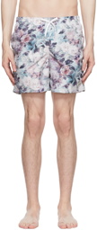 Bather Blue Polyester Swim Shorts