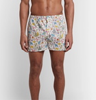 Sid Mashburn - Printed Cotton-Poplin Boxer Briefs - White