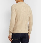 Loro Piana - Cable-Knit Baby Cashmere Sweater - Neutrals