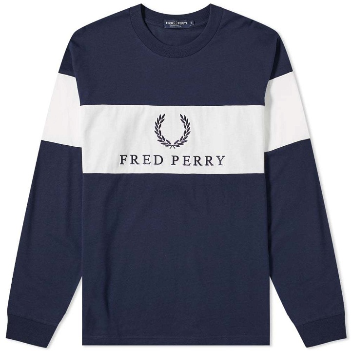 Photo: Fred Perry Contrast Long Sleeve Tee