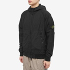 Stone Island Men's Reversible Polartec Hooded Jacket in Black