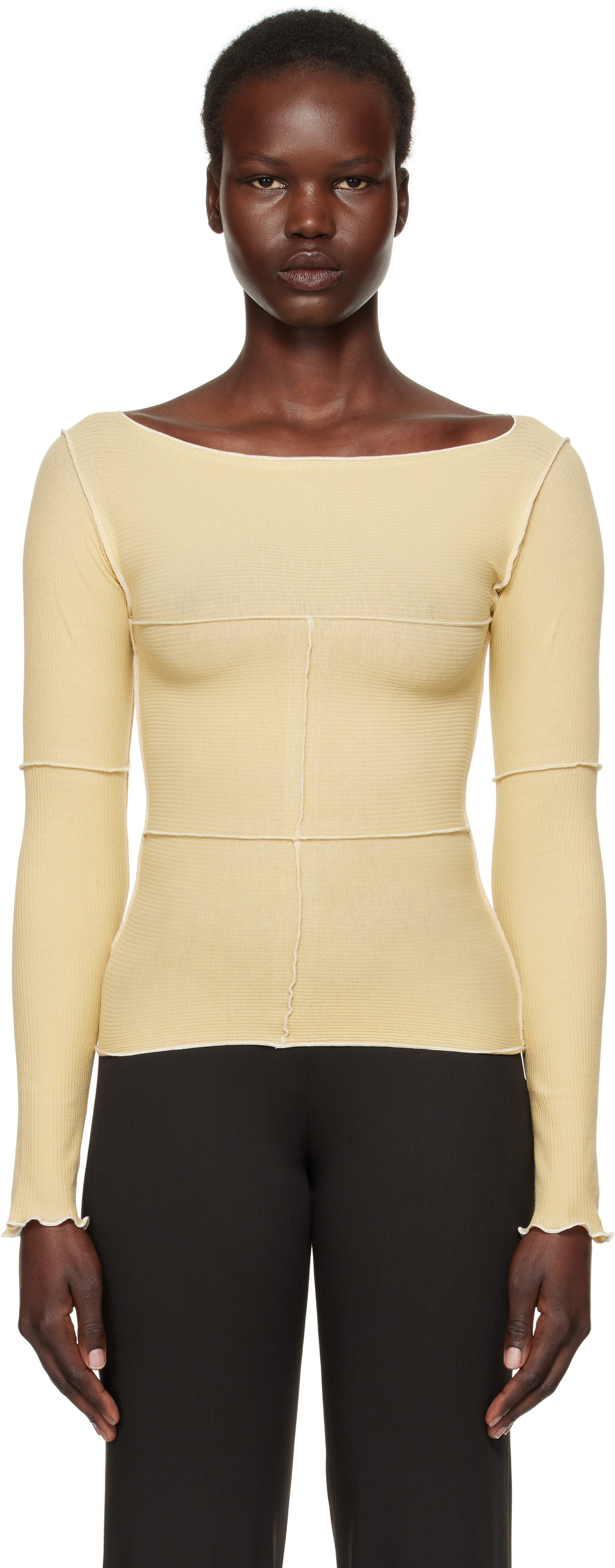Baserange Yellow Cinder Halter Top Baserange