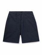Monitaly - Fatigue Straight-Leg Cotton Bermuda Shorts - Blue