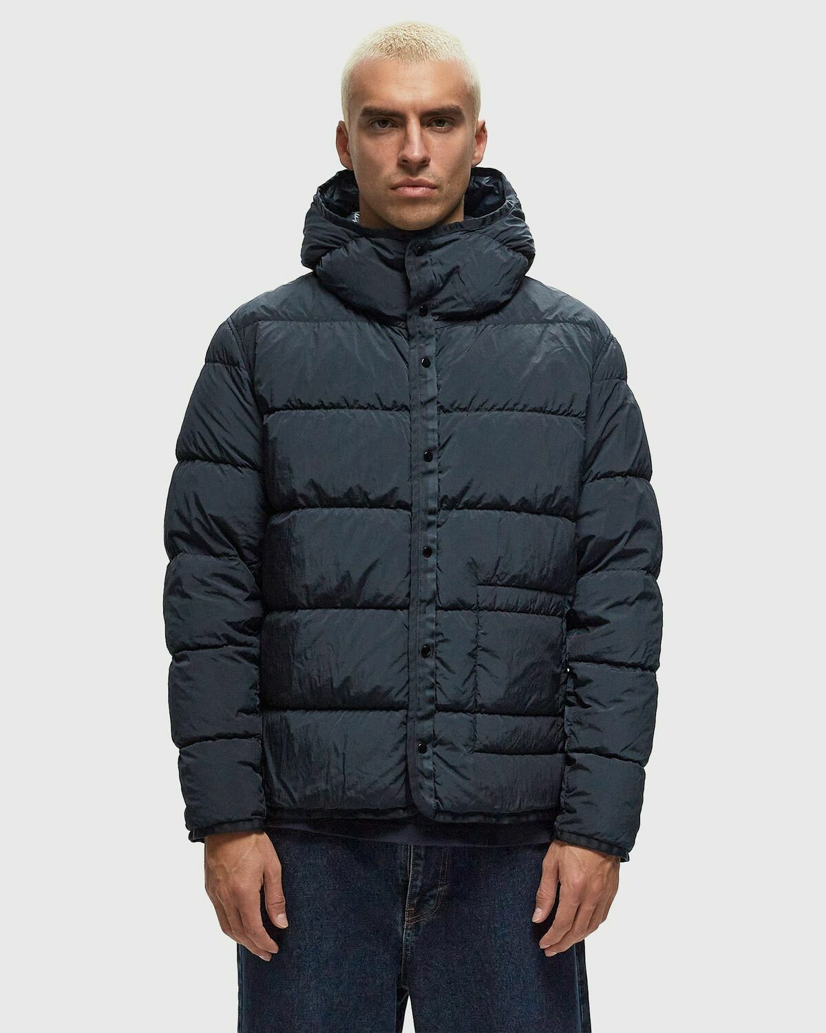 ジャケット・アウター C.P. Company Long Down Jacket C.P. Company Outerwear Long Jacket In Micro Kei Black Parkas C.P.