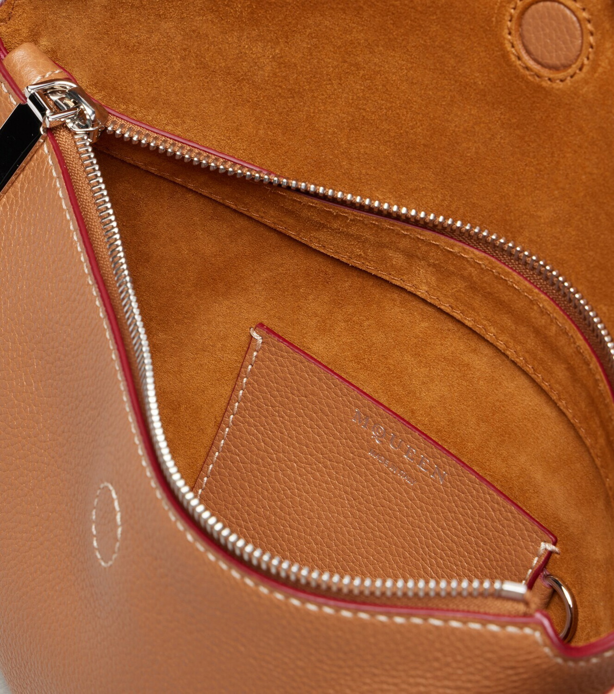 McQueen T-Bar leather shoulder bag