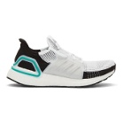 adidas Originals White and Black UltraBoost 19 Sneakers