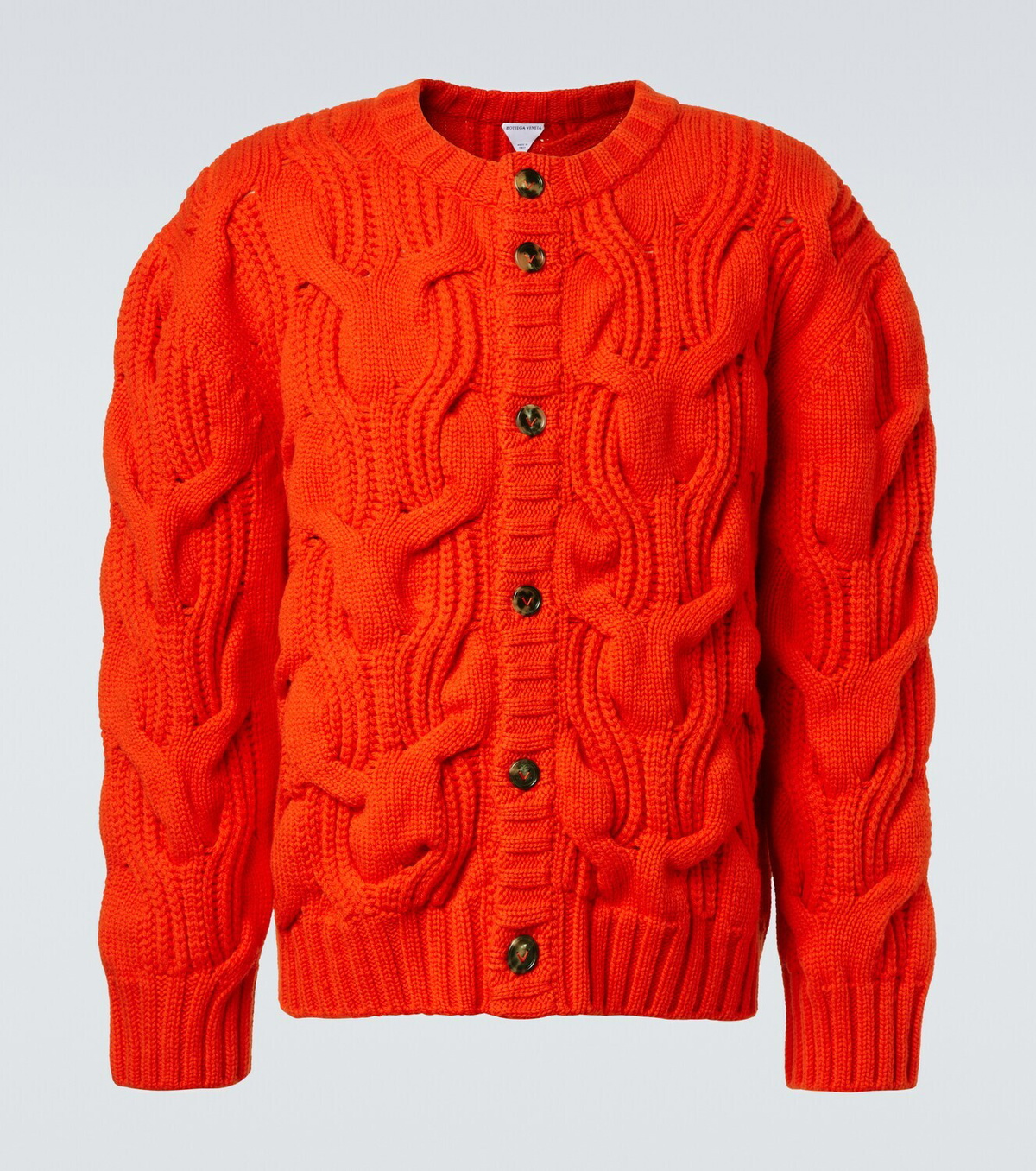 Bottega Veneta Cable-knit wool cardigan