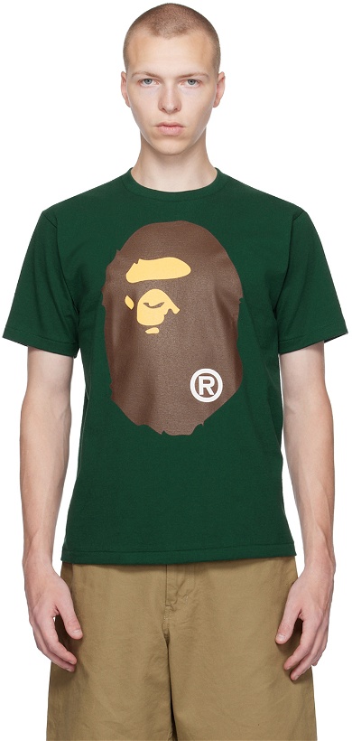 Photo: BAPE Green Big Ape Head T-Shirt
