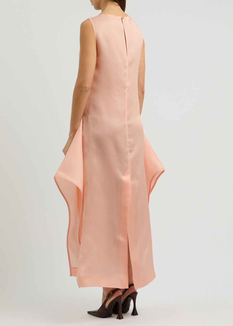 khaite dress pink KHAITE Raina Dress in Azalea