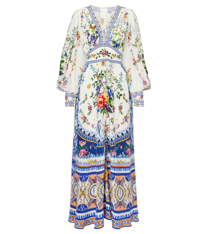 Photo: Camilla Printed silk crêpe maxi dress