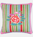 Lisa Corti Royal Palace striped linen cushion cover