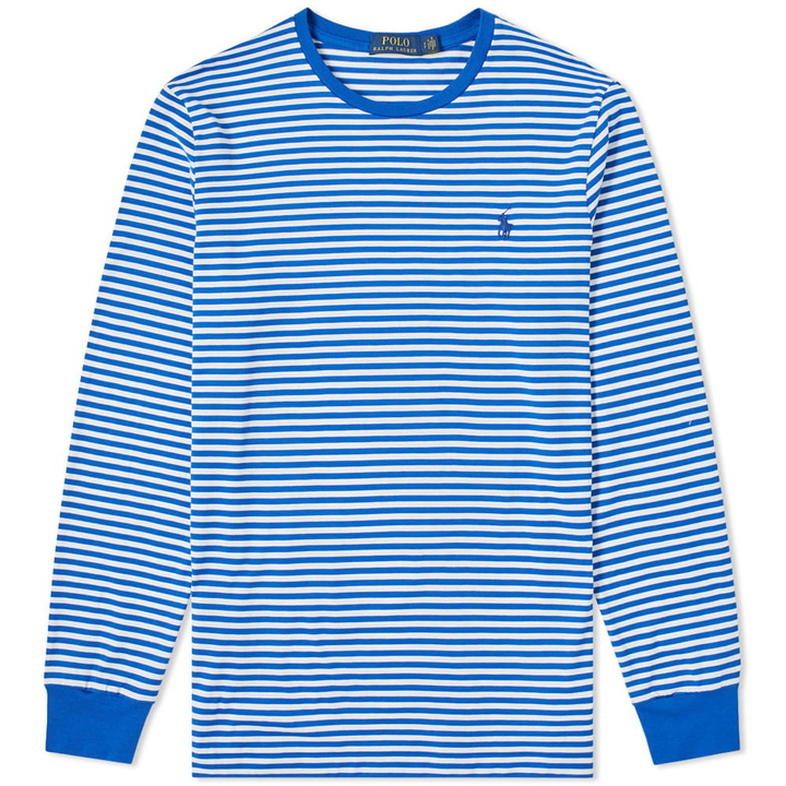 Photo: Polo Ralph Lauren Long Sleeve Stripe Tee Sapphire Star & White