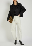 Nili Lotan Shon Barrel-leg Jeans Cream