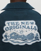 The New Originals Scout Camp Varsity Zip Up Magical Forest Blue/White - Mens - Zippers & Cardigans