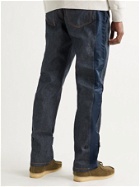 A.P.C. - Sacai Nylon-Trimmed Denim Jeans - Blue - M
