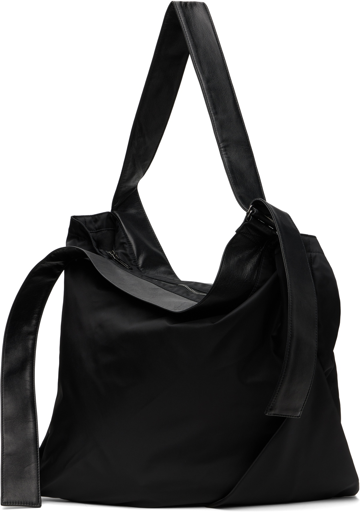 YOHJI YAMAMOTO Black Drape Belt Tote