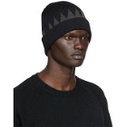Undercover Black and Grey Wool Beanie