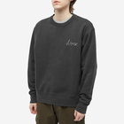 Norse Projects Men's Arne Chain Stitch Logo Crew Sweat in Black