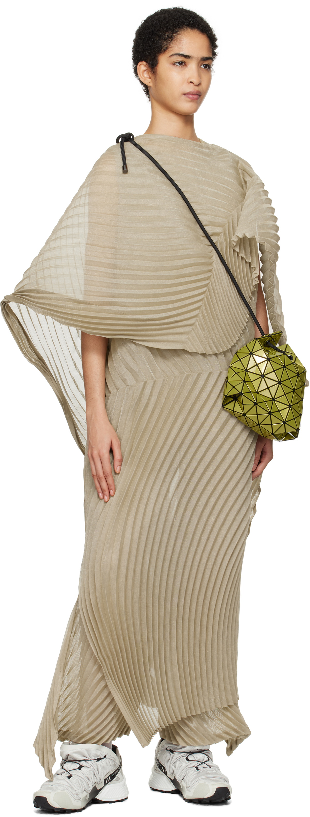 BAO BAO ISSEY MIYAKE Yellow Wring Gloss Bag Bao Bao Issey Miyake