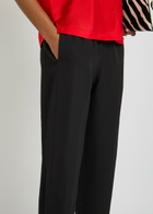 Rohe Cropped Wide-leg Trousers Black