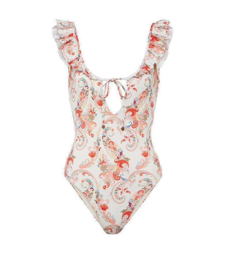 Photo: Etro Ruffled paisley swimsuit