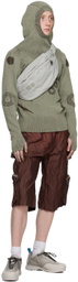 Charlie Constantinou Burgundy Multi Pocket Shorts