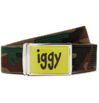 iggy - Camouflage-Jacquard Webbing Belt - Green
