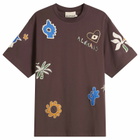 ALÉMAIS Women's Sirocco Embroidered T-Shirt in Chocolate
