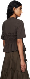 Cecilie Bahnsen Brown Vilde T-shirt