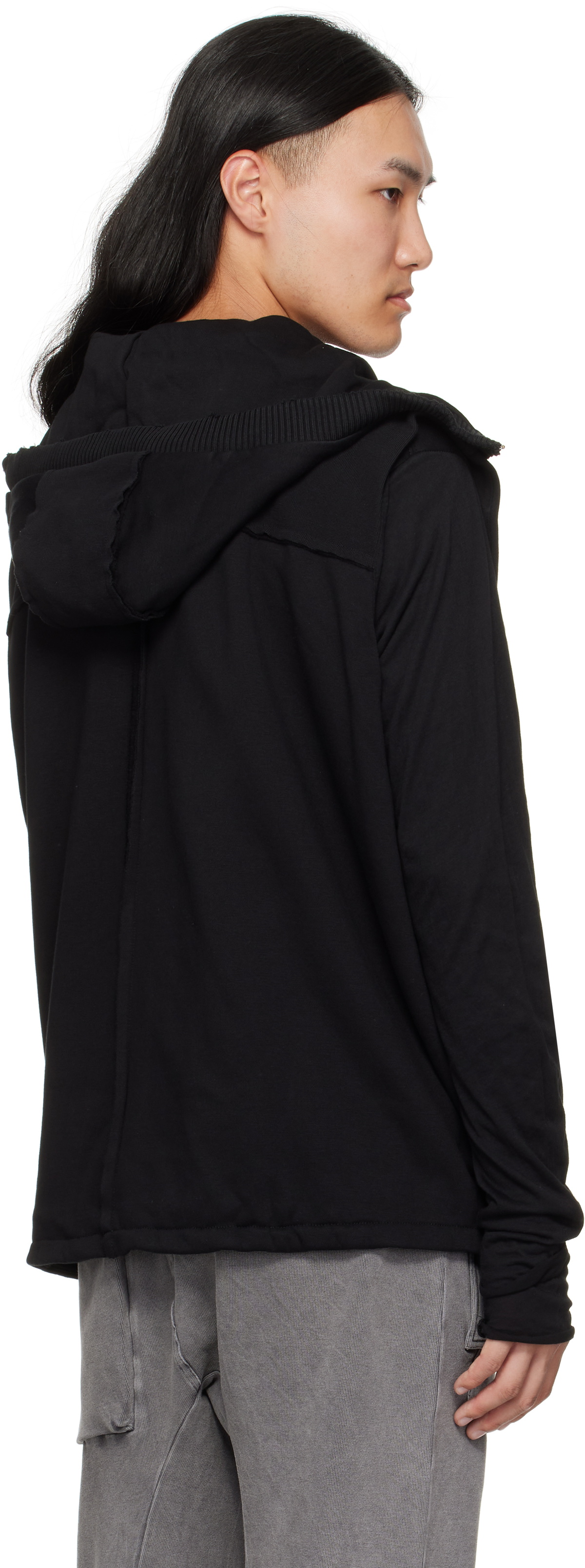 thom/krom Black M SJ 684 Hoodie