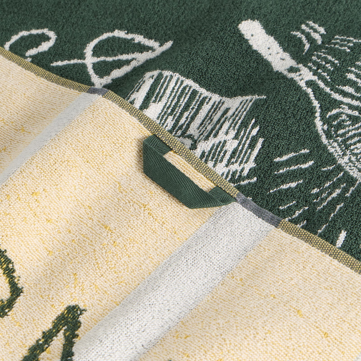 END. x Palmes Men's Crowd Tennis Towel in Green 