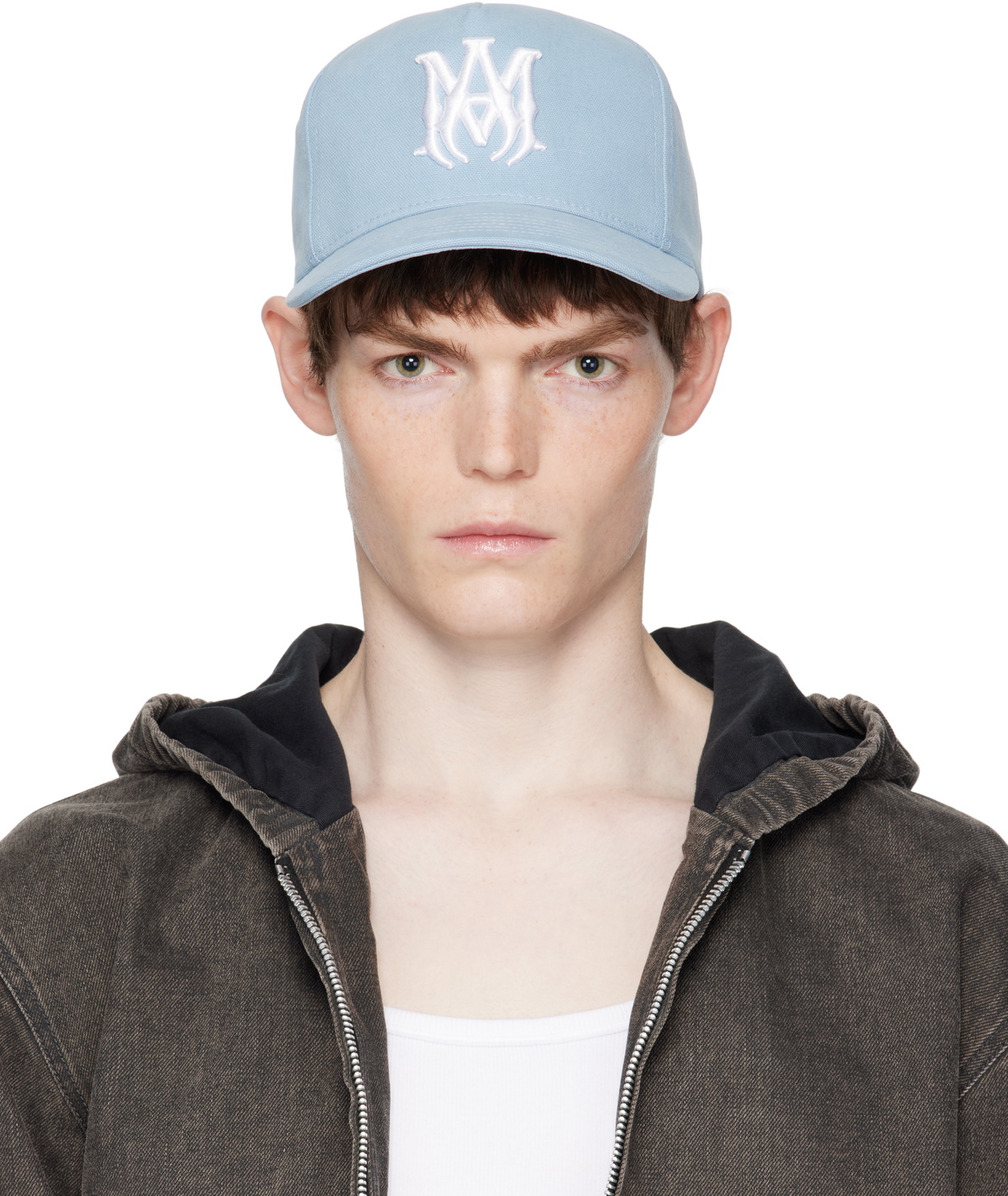 AMIRI Men's CNY Dragon Trucker Hat in Black Amiri