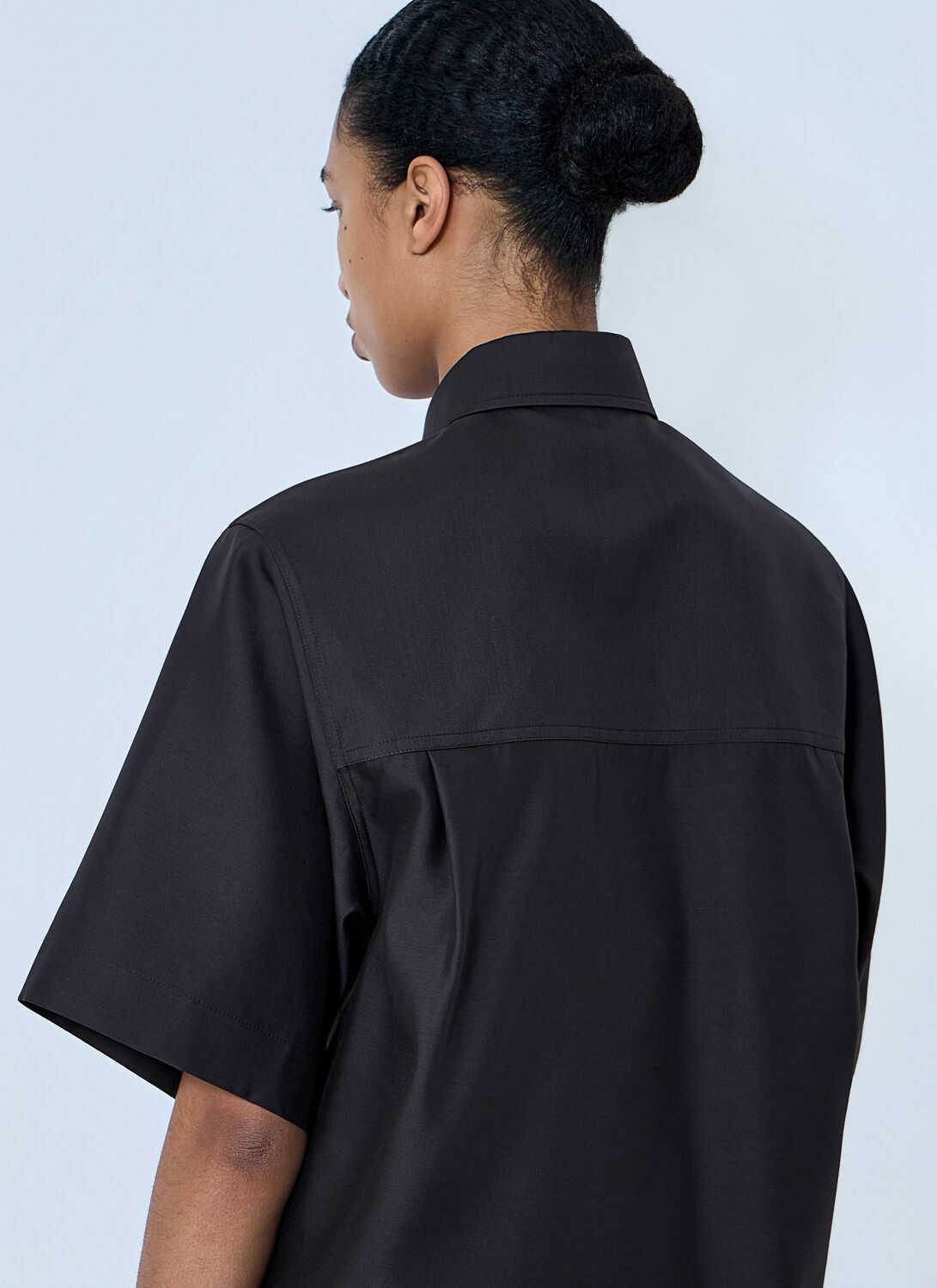 Bottega Veneta Wool and Silk Toile Shirt