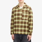 Magic Castles Men's Cisco Flannel Shirt in Chestnut Check Flannel