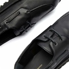 Dries Van Noten Men's Boat Shoe in Black Leather
