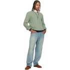 Polo Ralph Lauren Green 'The Iconic Cable-Knit' Cashmere Sweater
