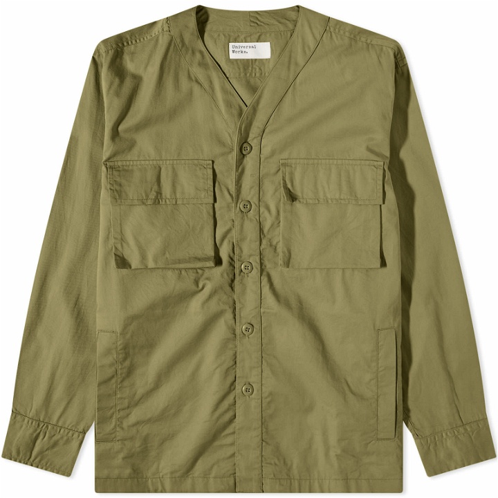 Photo: Universal Works Men's Parachute Shirt in Olive