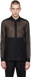 Rick Owens Black Office Shirt