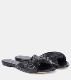 Bottega Veneta Blink Intrecciato leather slides